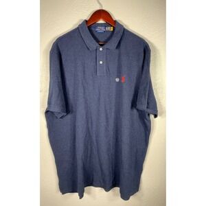 NEW Polo Ralph Lauren Mens Classic Fit Navy Blue Polo Shirt XXL